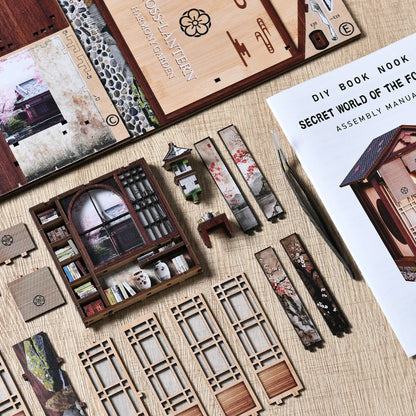 Demon Slayer Inspired Moss-Lantern Harmony Garden DIY Book Nook Kit