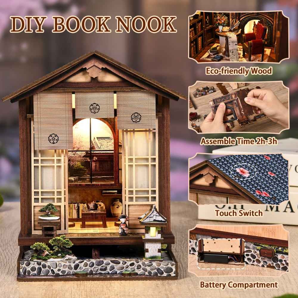 Demon Slayer Inspired Moss-Lantern Harmony Garden DIY Book Nook Kit