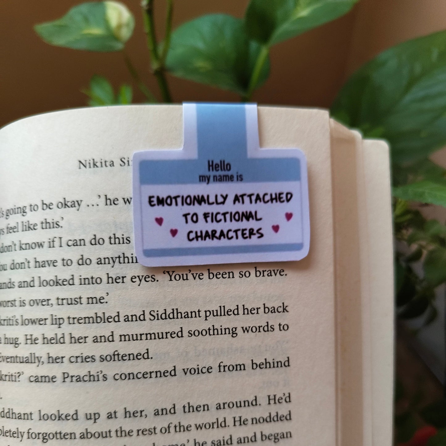 Emotionally Attached to Fictional Characters Magnetic Bookmark